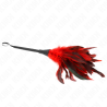 Kink - Plumes De Poulet Tickle En Forme De Corne Rouge 36 Cm